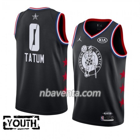 Camiseta Niños Boston Celtics Jayson Tatum 0 2019 All-Star Jordan Brand Negro Swingman